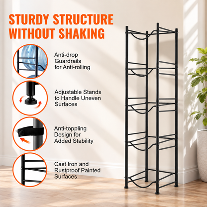5-Tier Water Jug Storage Stand