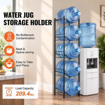 5-Tier Water Jug Storage Stand