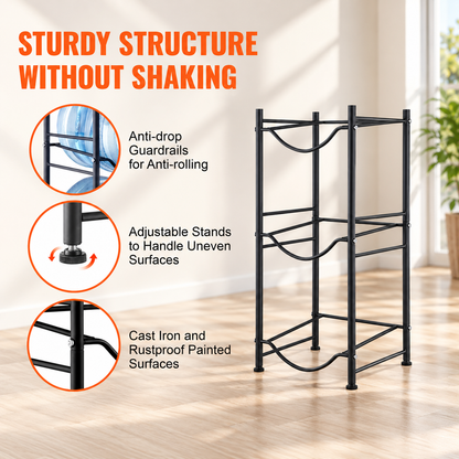 3-Tier Water Jug Storage Stand