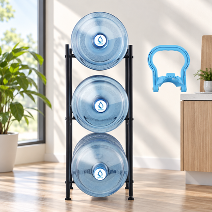 3-Tier Water Jug Storage Stand