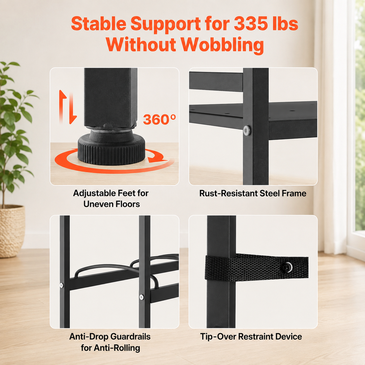 8-Jug Multi-Row Water Storage Rack